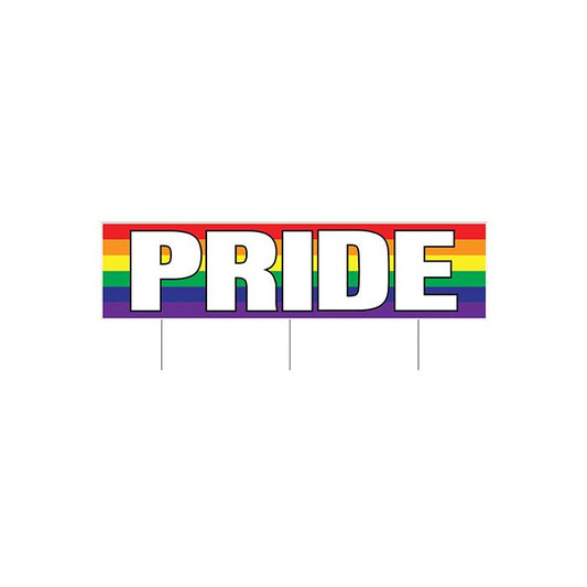 Plastic Jumbo Pride Yard Sign