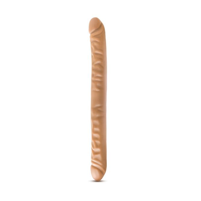 Blush Dr. Skin 18" Double Dildo - Mocha