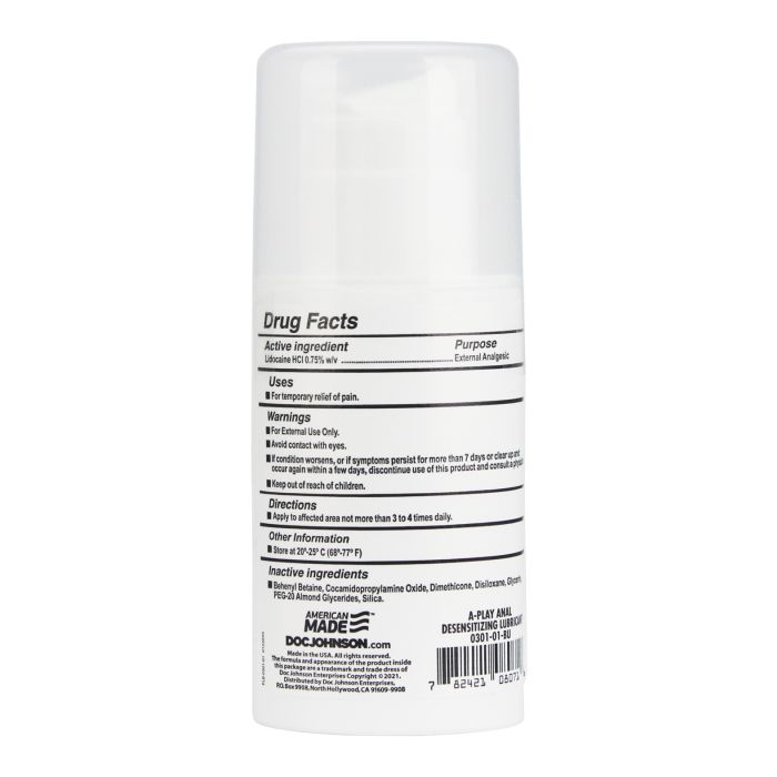 A Play Anal Desensitizing Gel - 3.4 oz