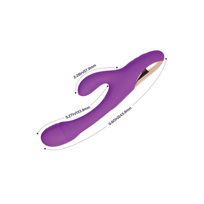 Bora G-Spot Tapping Rabbit Vibrator - Purple