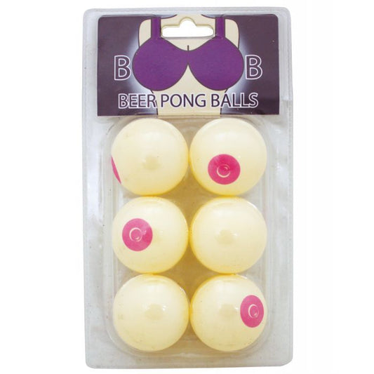 Boob Beer Pong Balls - Pack of 6