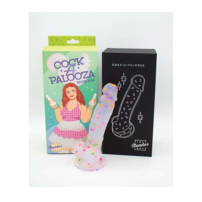 Cock-A-Palooza Confetti Silicone Suction Dildo