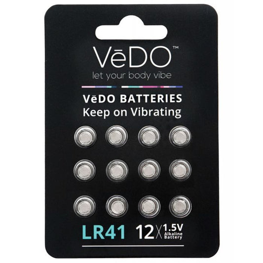 VeDO LR41 Batteries - 1.5V Pack of 12